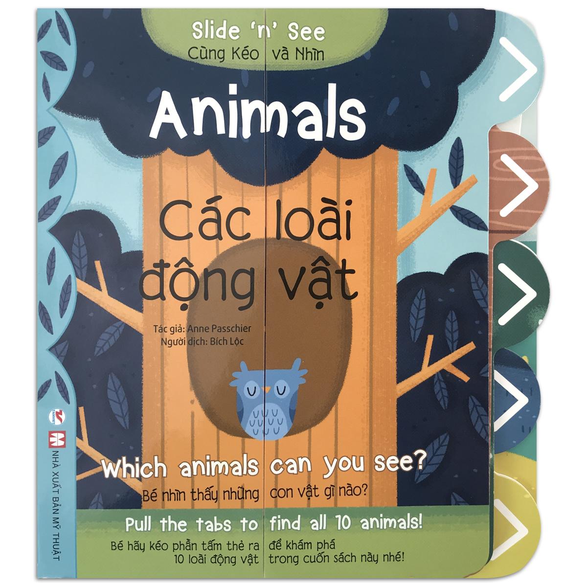 Sách Slide n See - Cùng kéo và nhìn (Dành cho trẻ 2+) - Bộ 4 quyển, lẻ tùy chọn