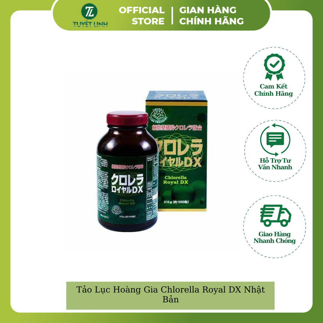 Tảo Lục Hoàng Gia Chlorella Royal DX Nhật Bản