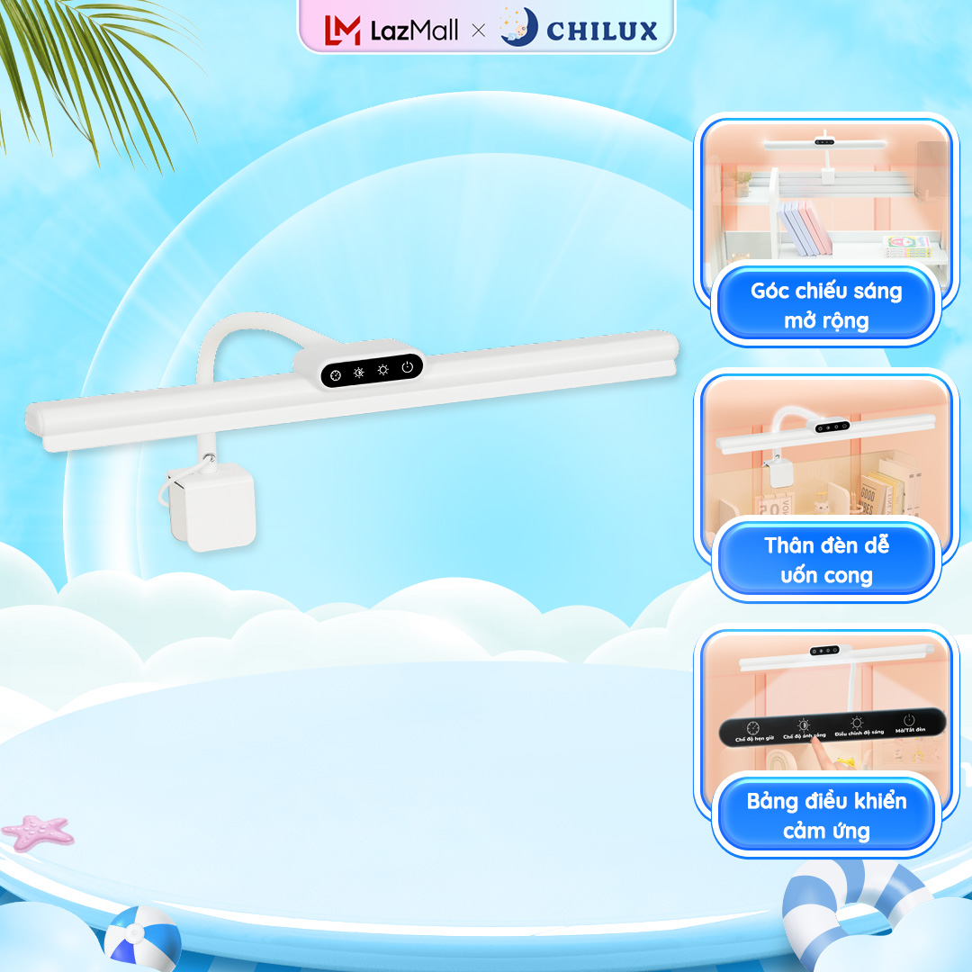  Đèn học chống cận Chilux H4 - Góc đèn sáng rộng bảng điều khiển cảm ứng 