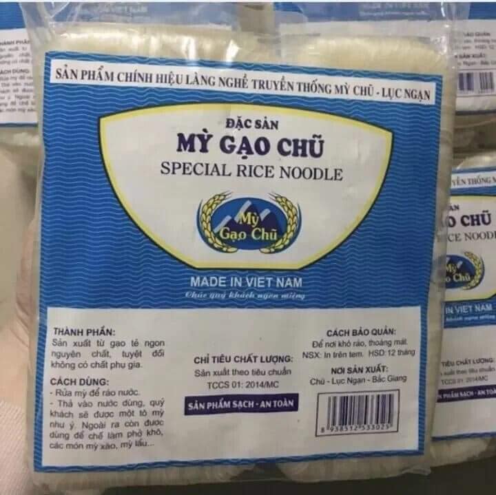 mì gạo chũ -Combo 5kg mỳ gạo Chũ  sợi nhỏ