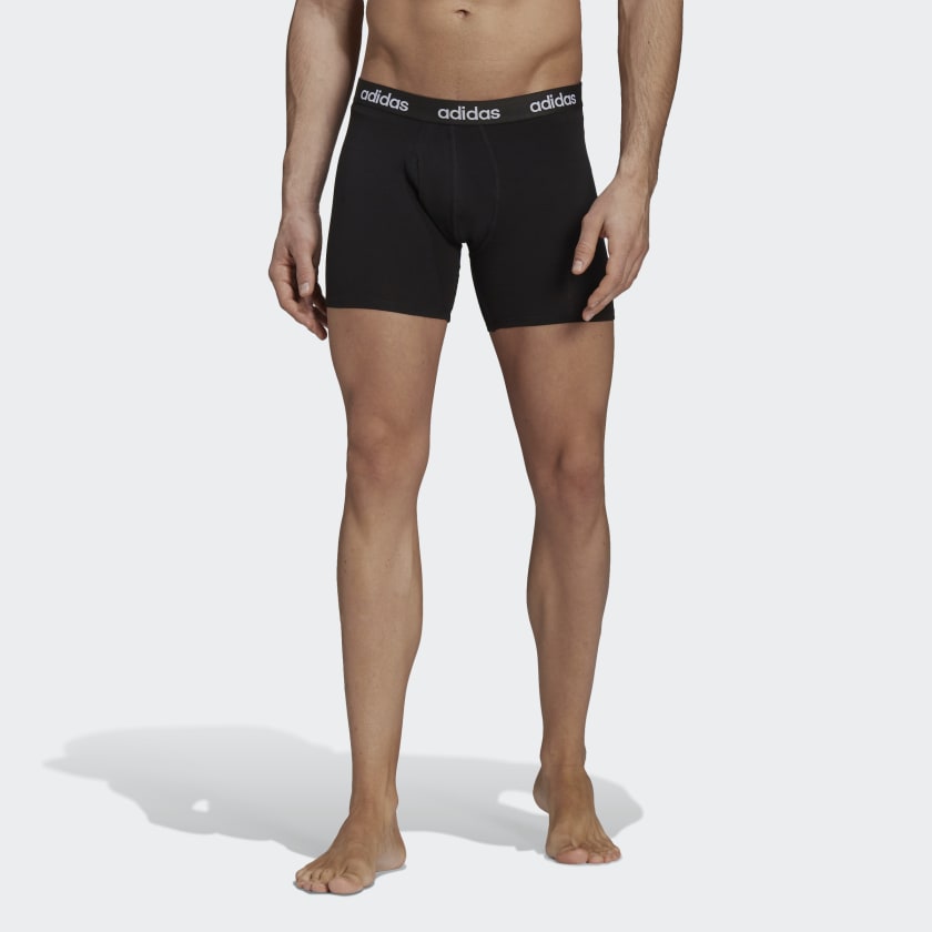 Chính hãng - adidas essentials 2 bộ quần boxer logo - đen gu8888