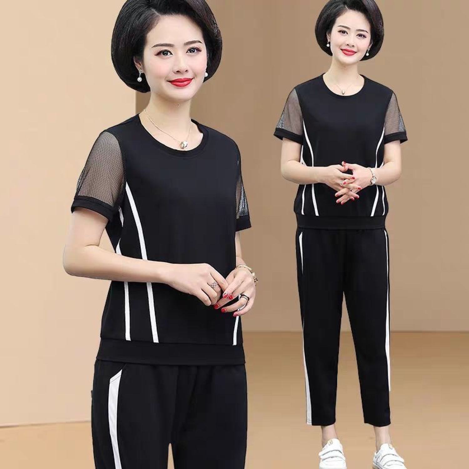 Bộ Mặc Nhà Trung Niên Thun Lạnh cho mẹ cực mát