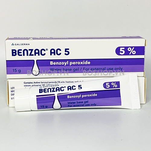 Benzac ac 2.5%, 5% - kem hỗ trợ giảm mụn
