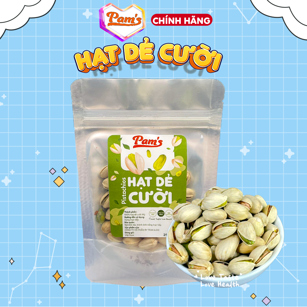 Hạt dẻ cười nhập khẩu mỹ pams hạt dẻ cao cấp không tẩy trắng, béo bùi, không mềm yểu hạt