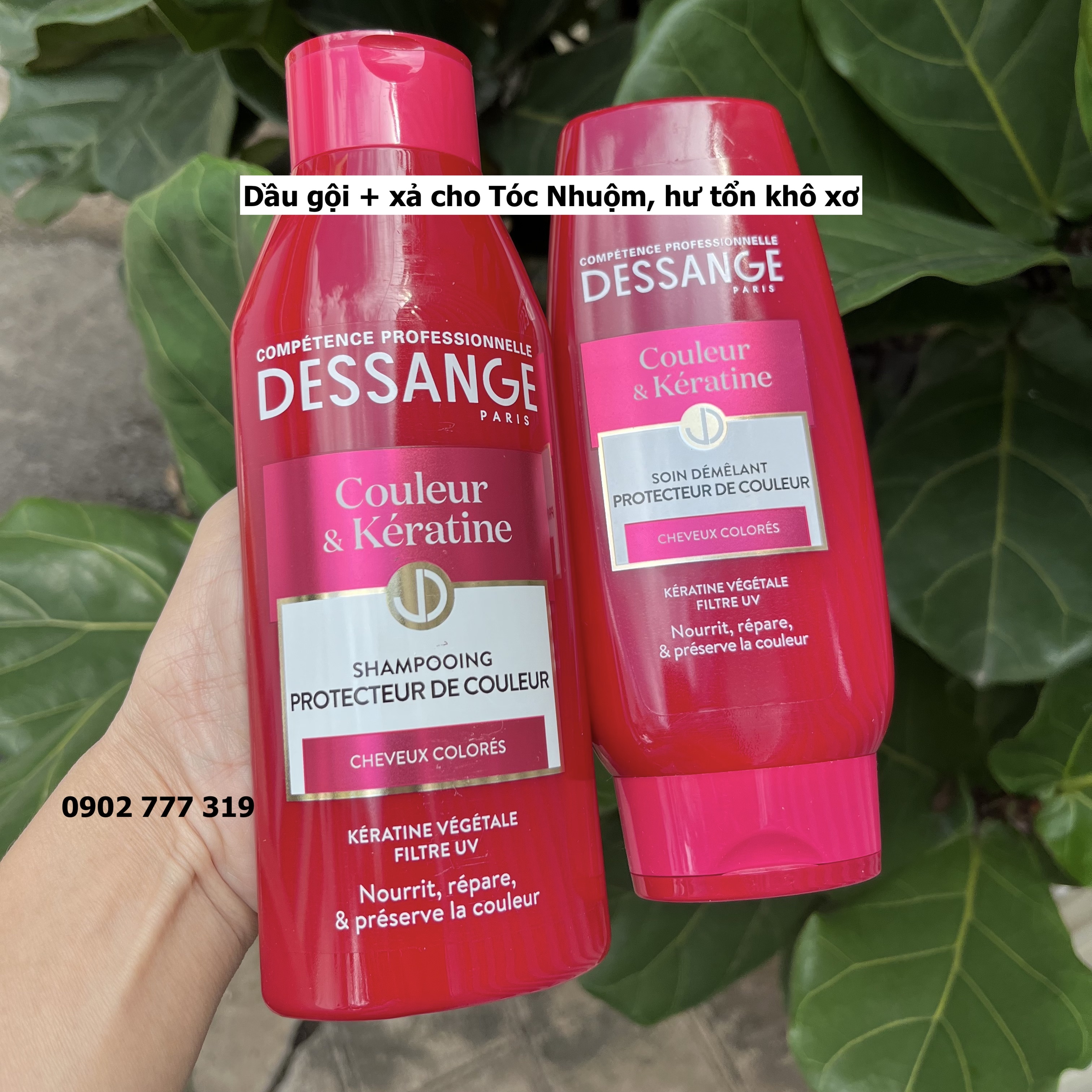 Dầu gội Dessange Tóc Nhuộm, Tóc dầu, tóc Bạc - Thơm Mượt hương nước hoa