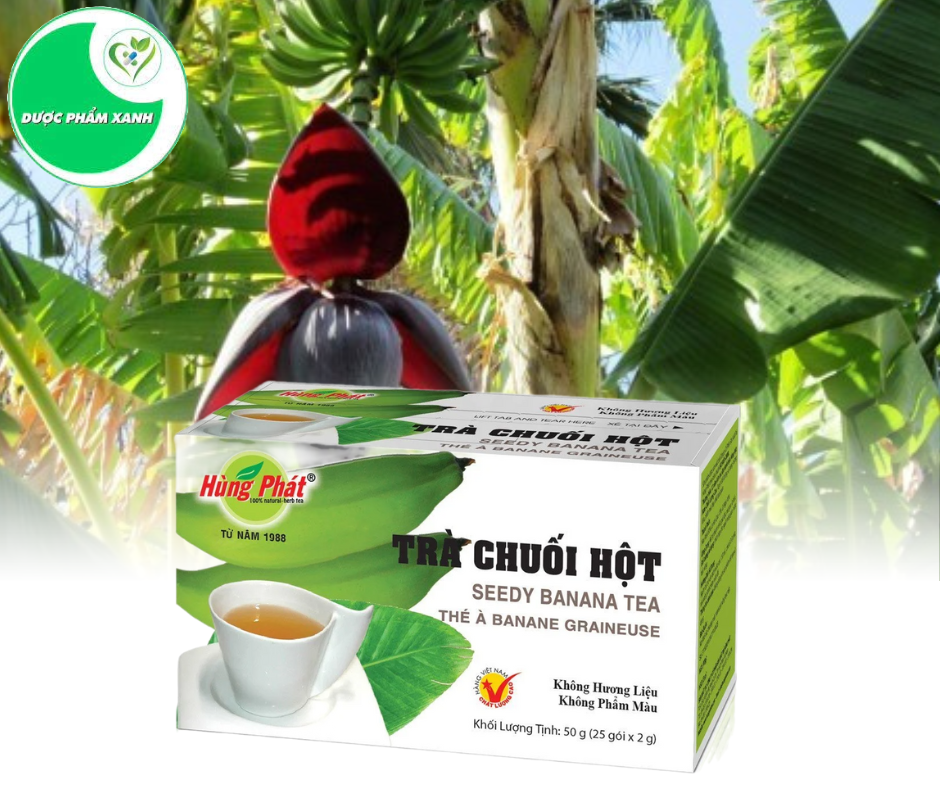 Trà chuối hột - hùng phát- giúp lợi tiểu, giải độc thận
