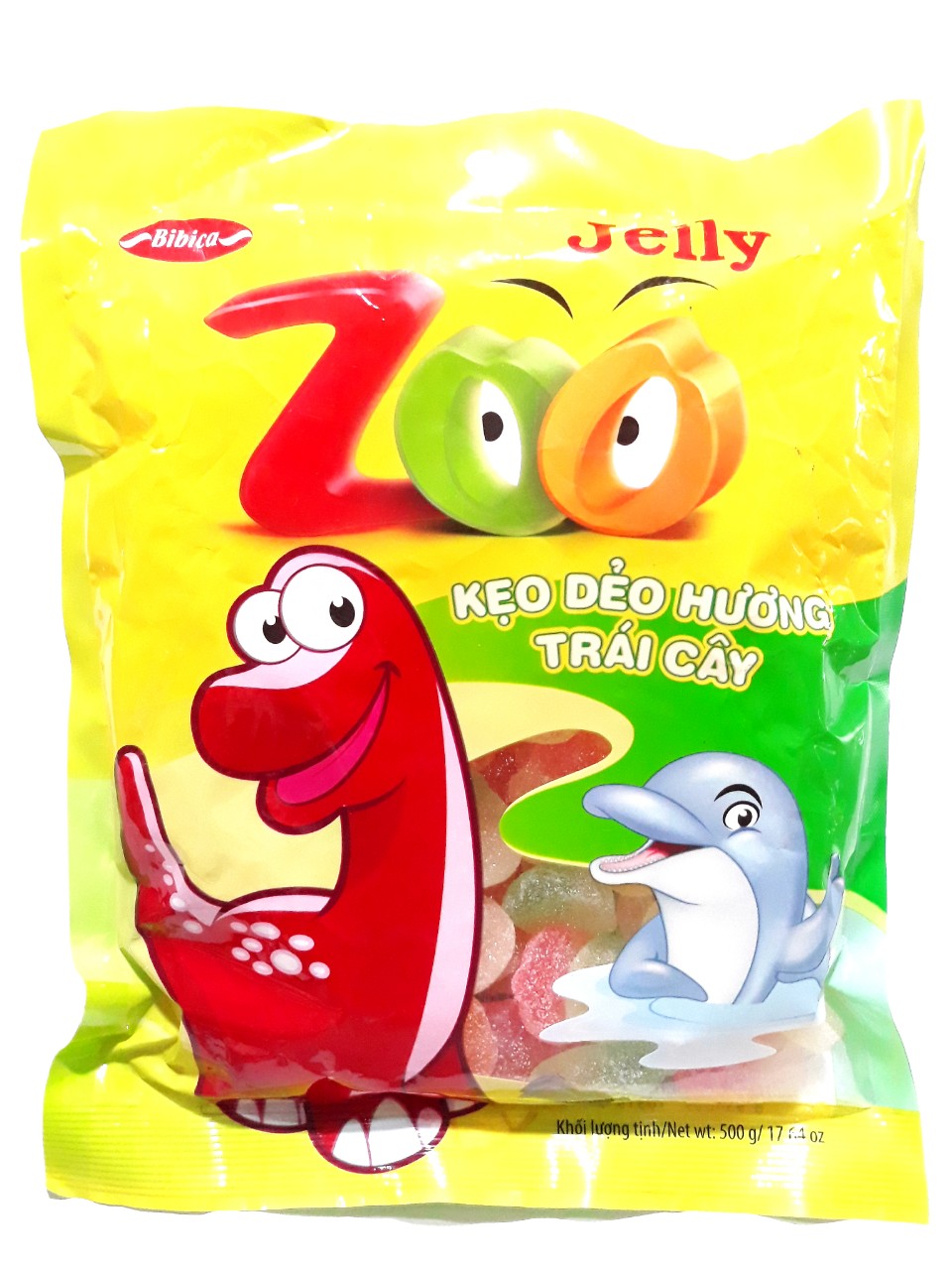 Kẹo Dẻo Zoo Jelly Bibica Áo Đường Gói 500g