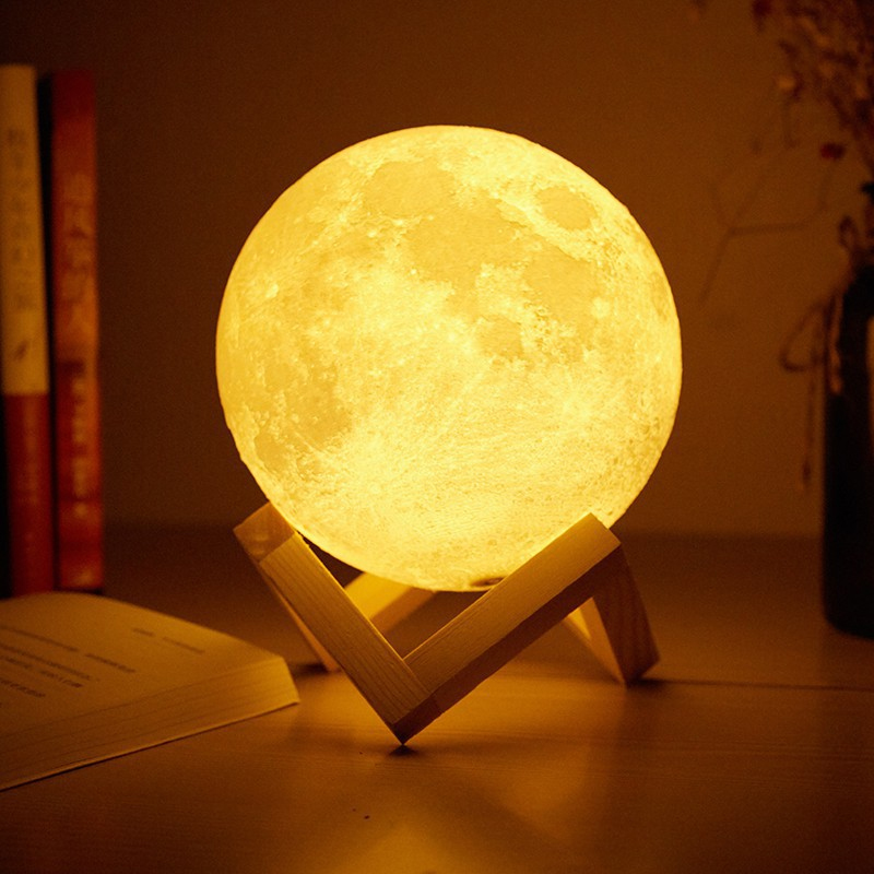 Đèn ngủ, đèn ngủ 3d, đèn ngủ mặt trăng, đèn ngủ dễ thương, đèn ngủ đẹp, đèn ngủ siêu chất