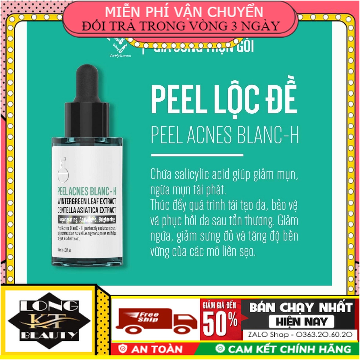 [ Cam kết -Chính hãng-giá sĩ- DetoxBlanC] Serum Mụn  DetoxBlanC Lộc Đề