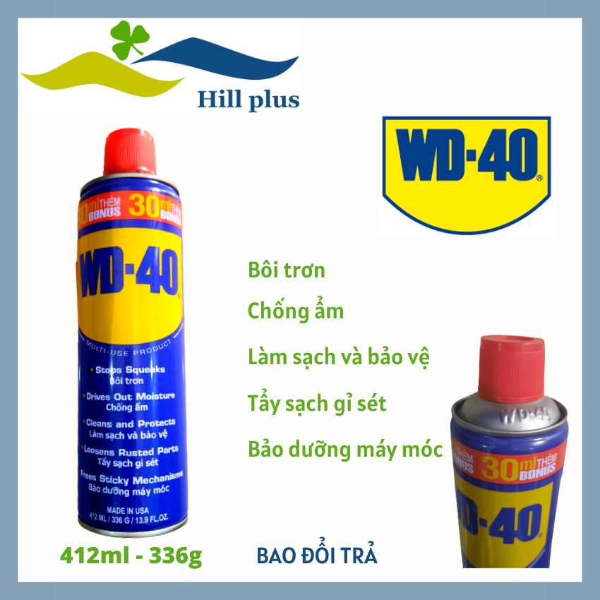Chai xịt chống rỉ bôi trơn WD40 WD-40 , Dầu chống rỉ sét bôi trơn chất chống ẩm Dầu sử dụng đa năng