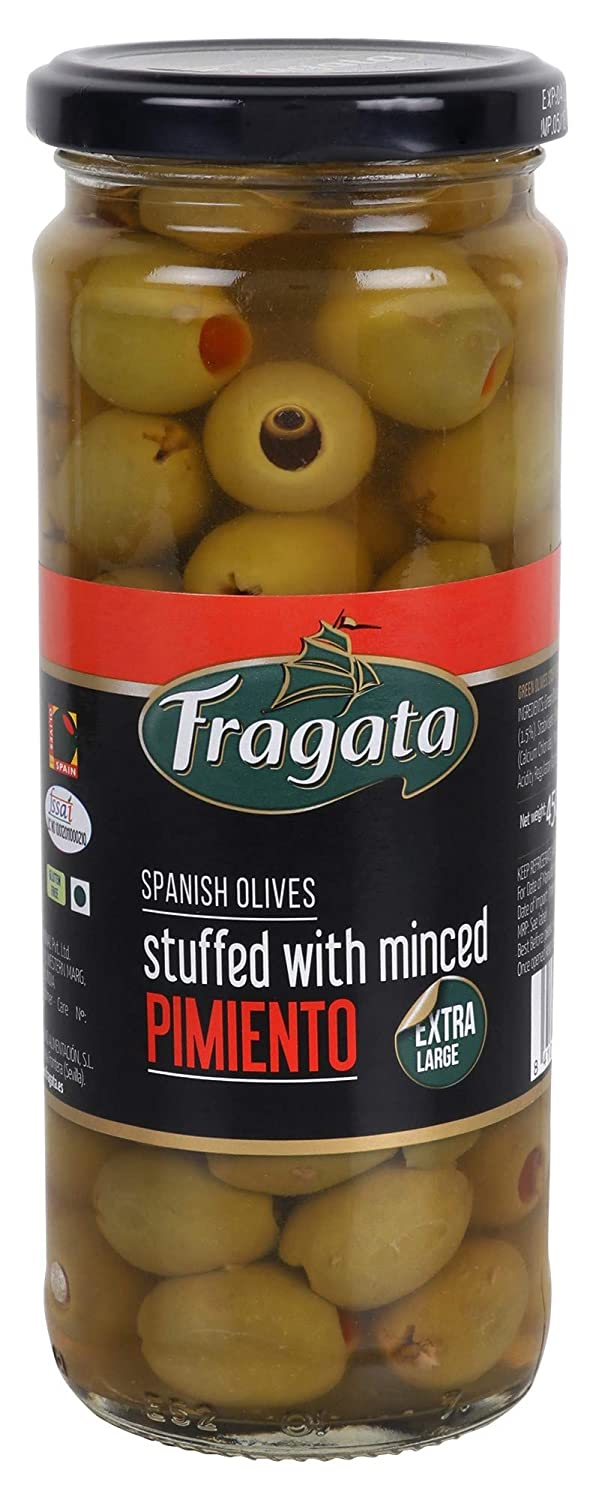 Trái Oliu Xanh Nhồi Ớt Fragata 450g