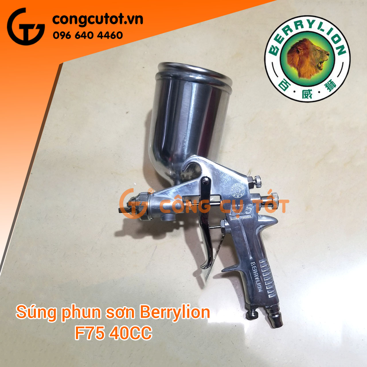 Bình phun sơn Berrylion F75 400cc