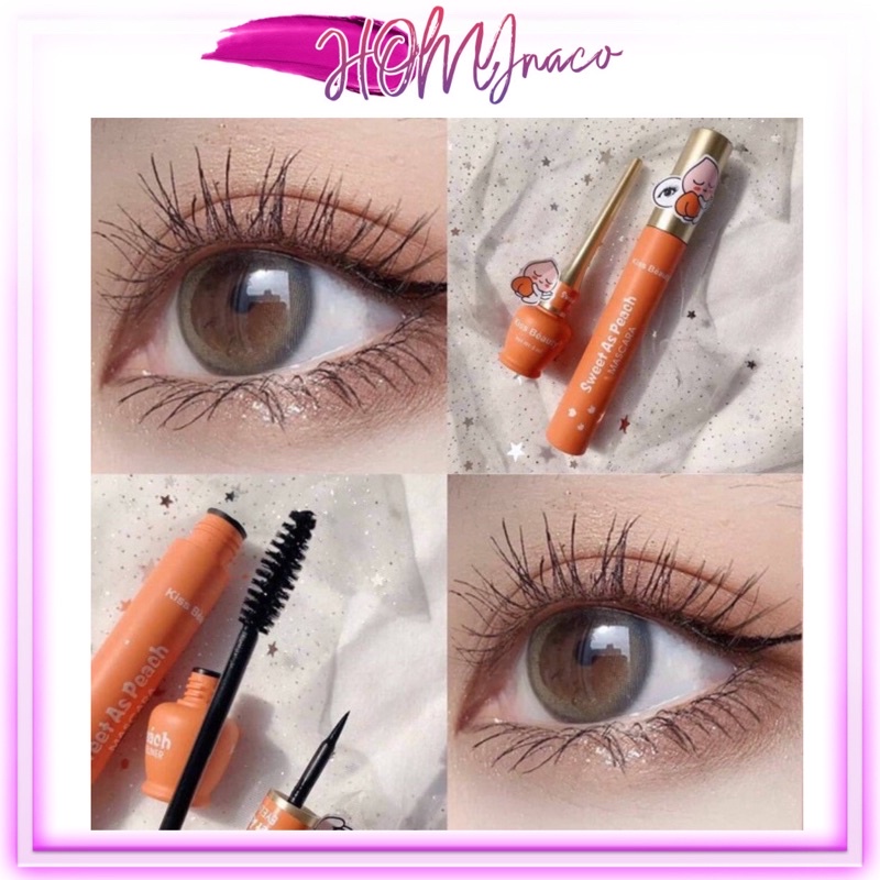 Mascara Vỏ cam Sweet As peach Kiss Beauty - chảy lông mi Đào Kissbeauty Iman Of Noble