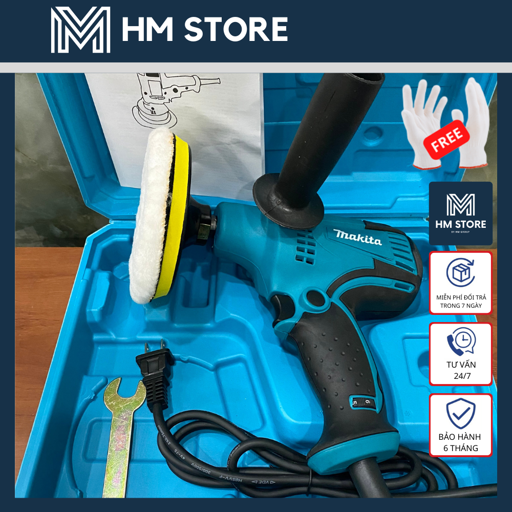 Máy đánh bóng 800w - chuyên dùng đánh bóng xe hơi, xe máy