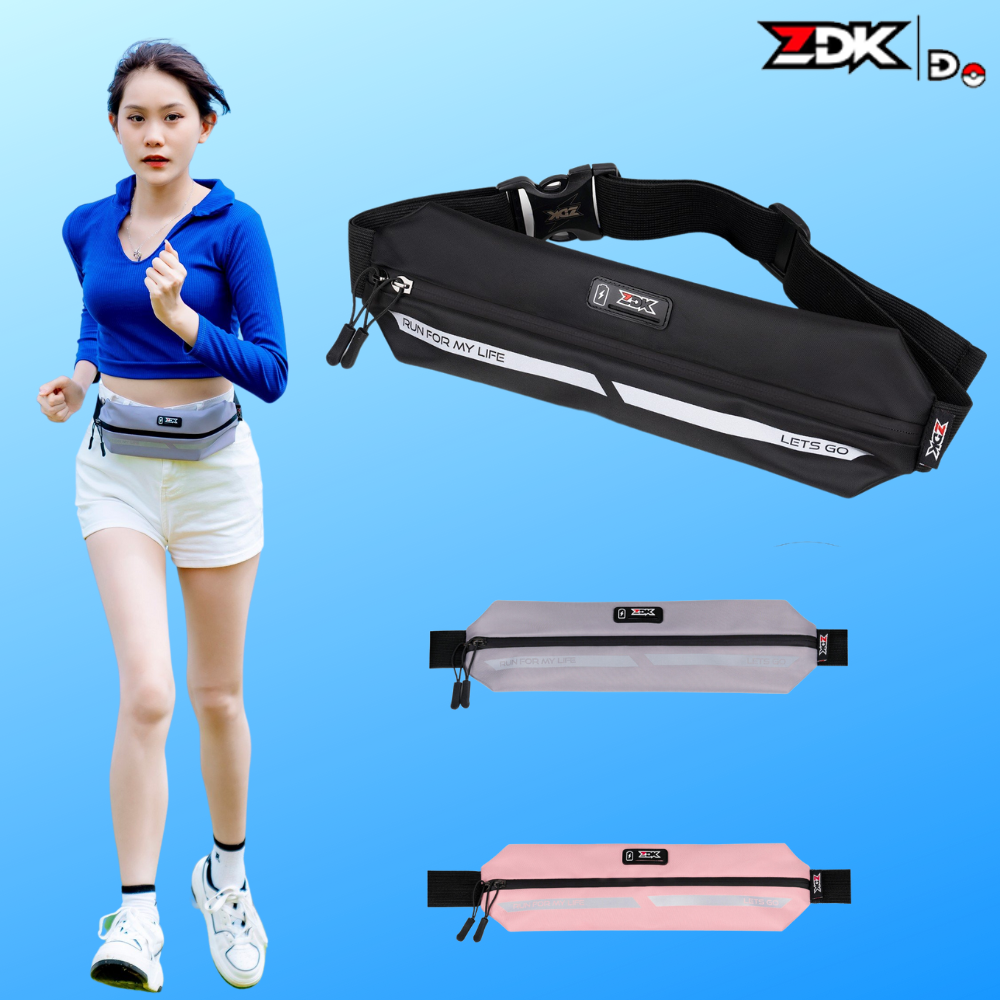 ZDK - Đai chạy bộ ZDK D0 đeo hông đeo bụng, vải chống nước đựng điện thoại, đồ dùng phù hợp các hoạt động thể thao chạy bộ, đi bộ, đạp xe, tập gym