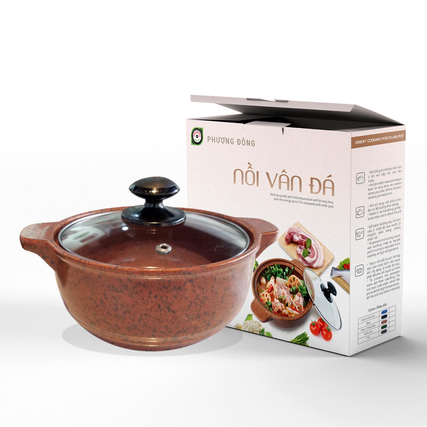 Nồi sứ sâu vân đá Phương Đông PDVS-1.5L