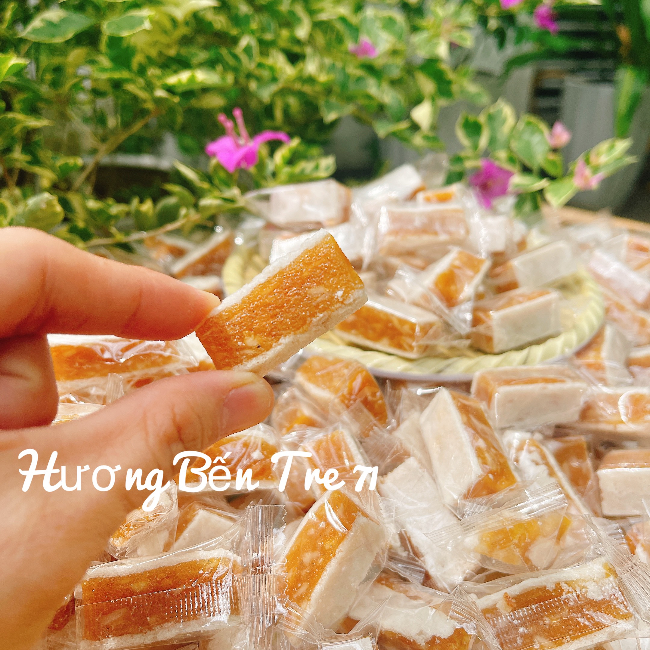 Kẹo khóm dừa non bánh phồng- đồ ăn vặt - Tết 2024