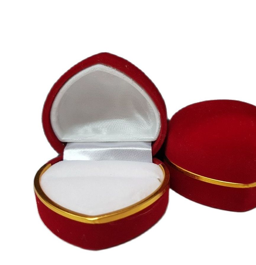 Hộp nhẫn nhung cao cấp hình tim