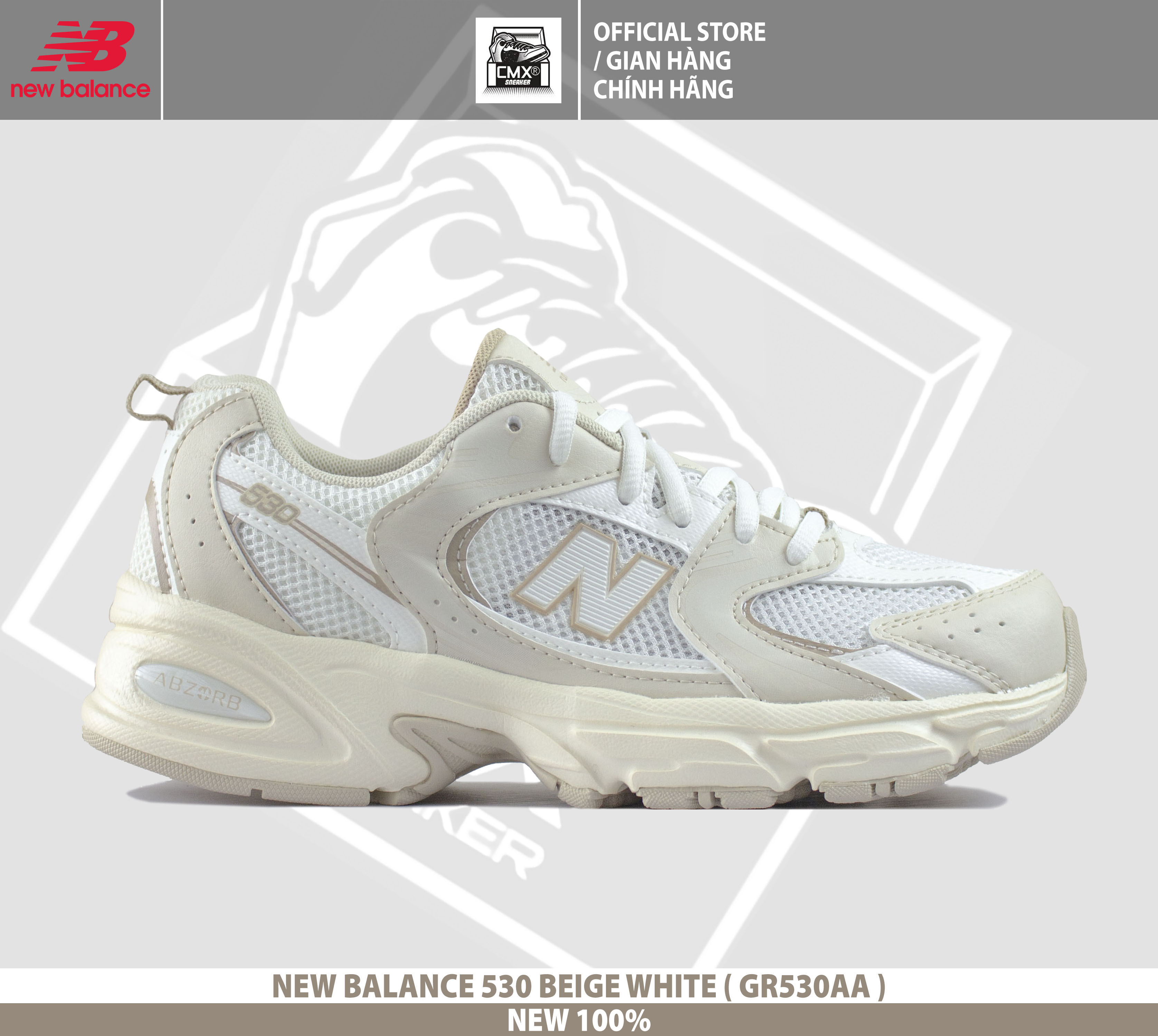 😘 giày new balance 530 skin color - authentic 100%