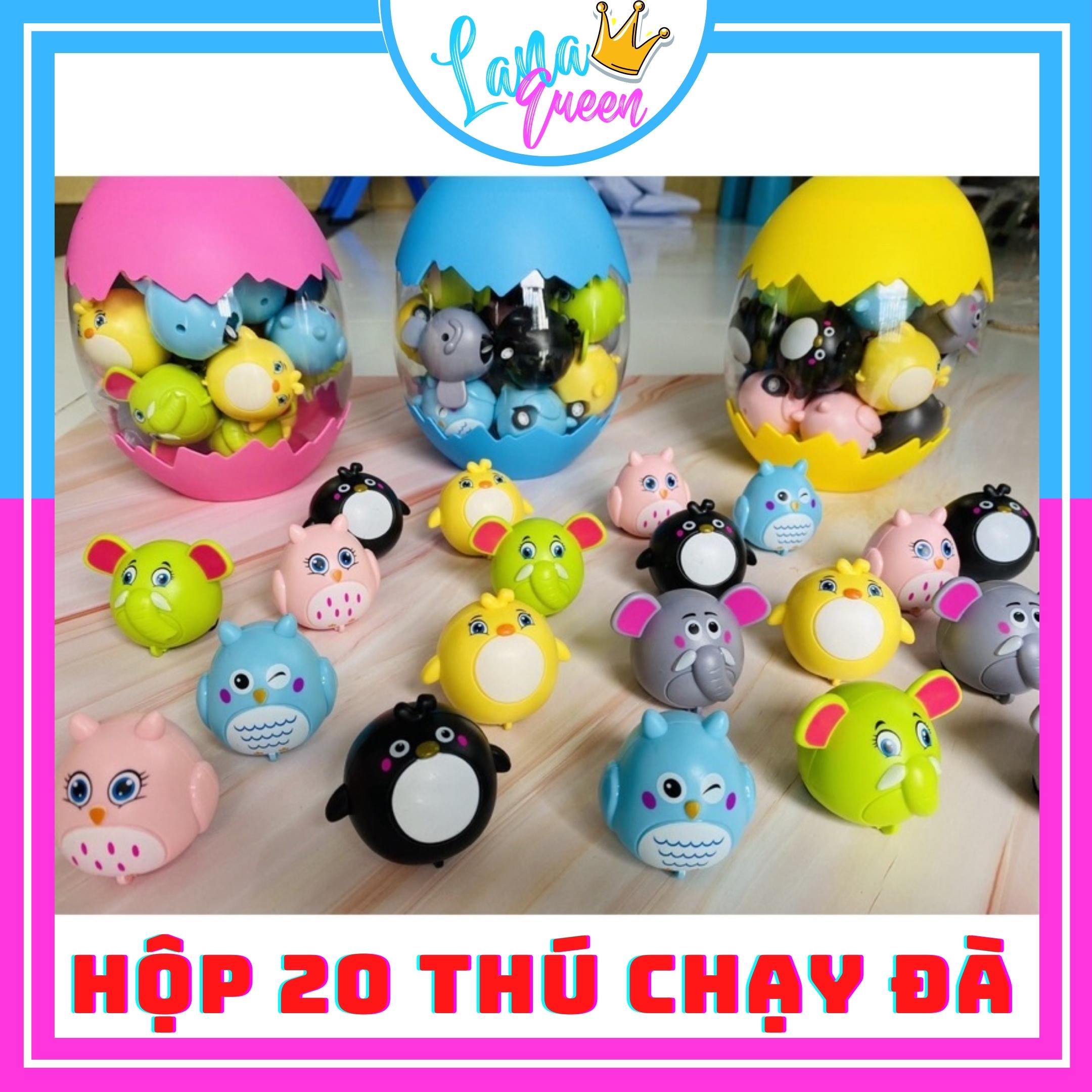 Hộp 20 Con Vật Chạy Đà TRỨNG THÚ CHẠY CÓT Trứng Khổng Lồ Cho Bé Vui Chơi Trò Chơi Trong Nhà - LANA QUEEN