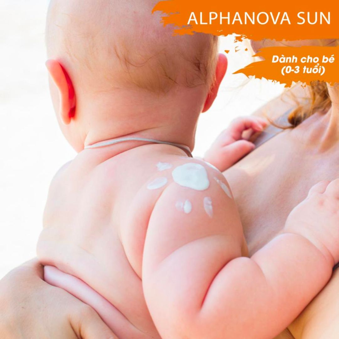 kem chống nắng hữu cơ cho bé sơ sinh alphanova 50g - kem chống nắng cho bé 5