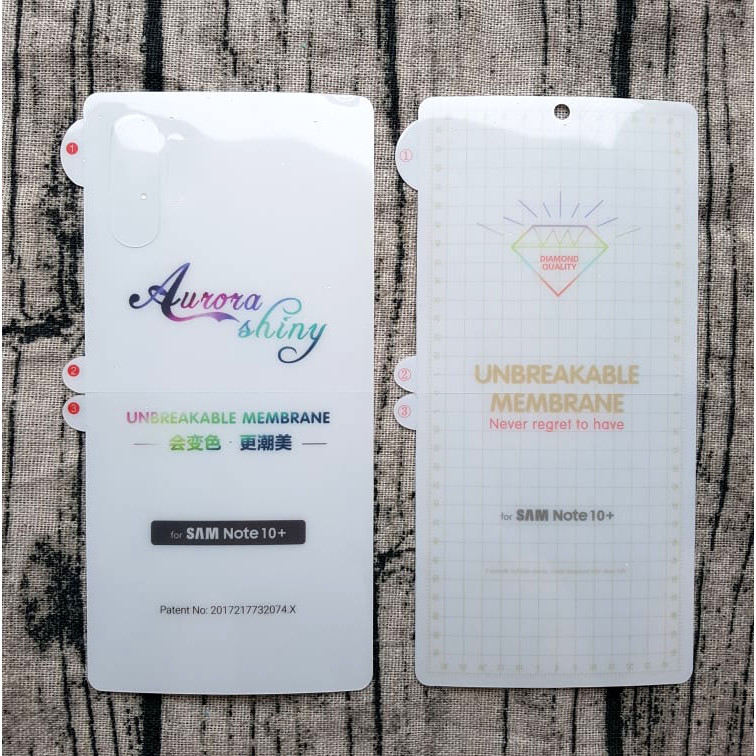 [HCM]Miếng dán full mặt trước sau PPF cho Samsung Galaxy Note 10 Plus Samsung Galaxy Note 10 Plus 5G chống xước - bộ 2 mặt