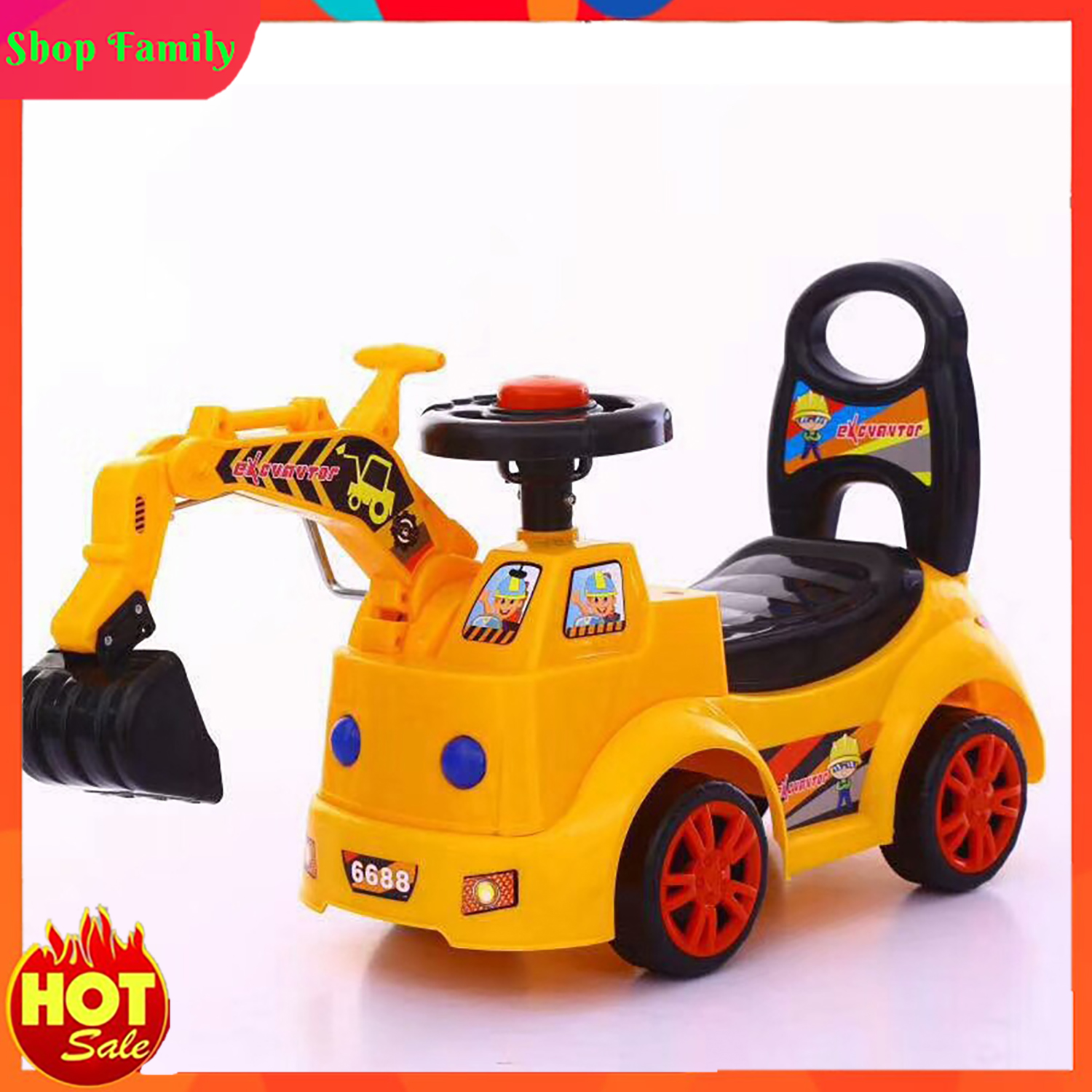 Xe cần cẩu, máy xúc, Xe chòi chân cao cấp cho bé