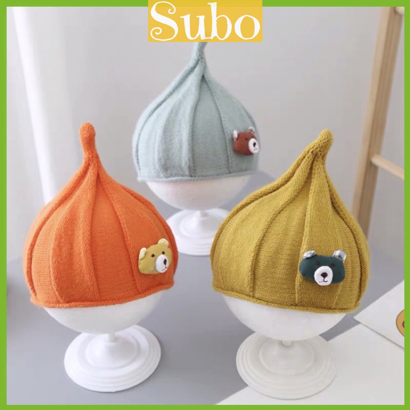 Mũ len hàng đẹp cho bé, mũ hình chóp đính thú đáng yêu cho bé, mũ len bé trai, mũ len bé gái, mũ mùa đông cho bé, mũ cho trẻ sơ sinh, mũ ấm cho bé