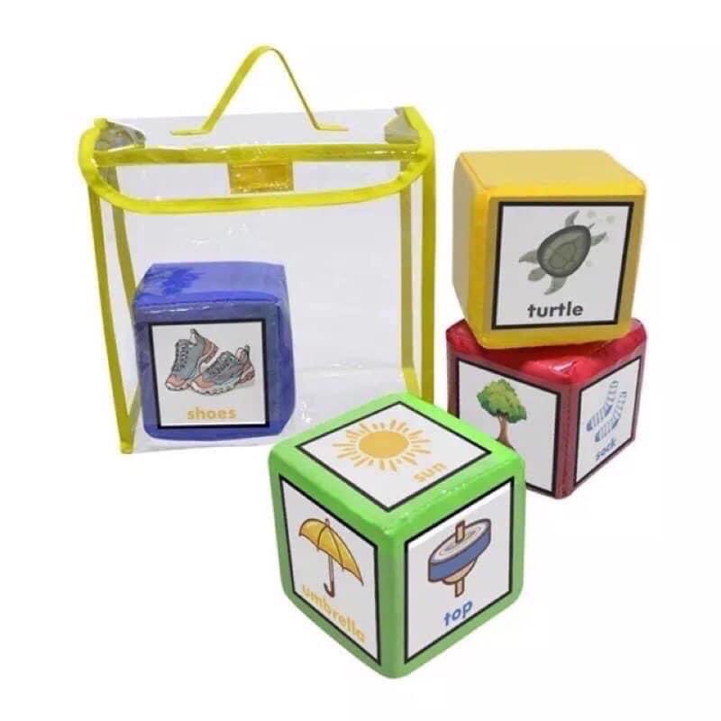 Xúc xắc cài thẻ 10cm giáo cụ dạy học