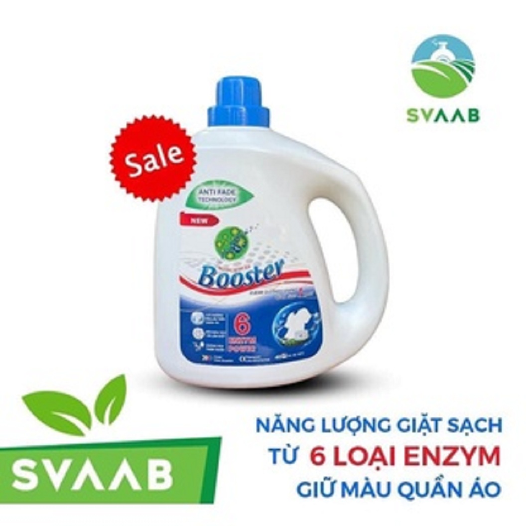 Nước giặt xả Booster 3,7 L can NEW 2023 hàng xuất khẩu Nhật Bản, Châu Âu (hương hoa thiên nhiên) thương hiệu S Việt SVAAB - sự lựa chọn thông thái cho mọi gia đình hiện đại