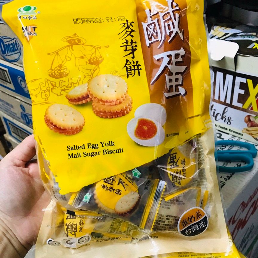 [Date T6/2024] Bánh quy trứng muối 180gr - Đài Loan