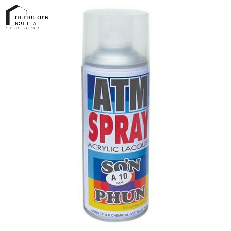 Sơn xịt ATM spray không màu phủ bóng đa năng