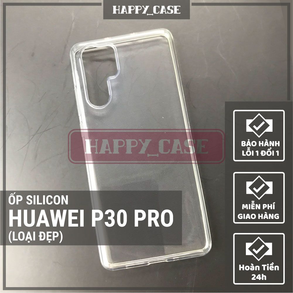 Ốp điện thoại huawei p30 pro thin transparent silicon