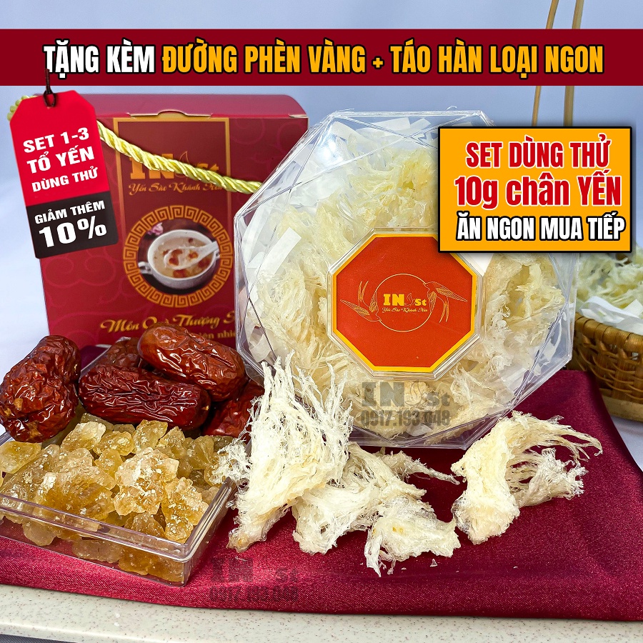 30g chân yến sào tinh chế nguyên chất khánh hòa - yến sào nha trang khánh hòa cao cấp - yến sào inest