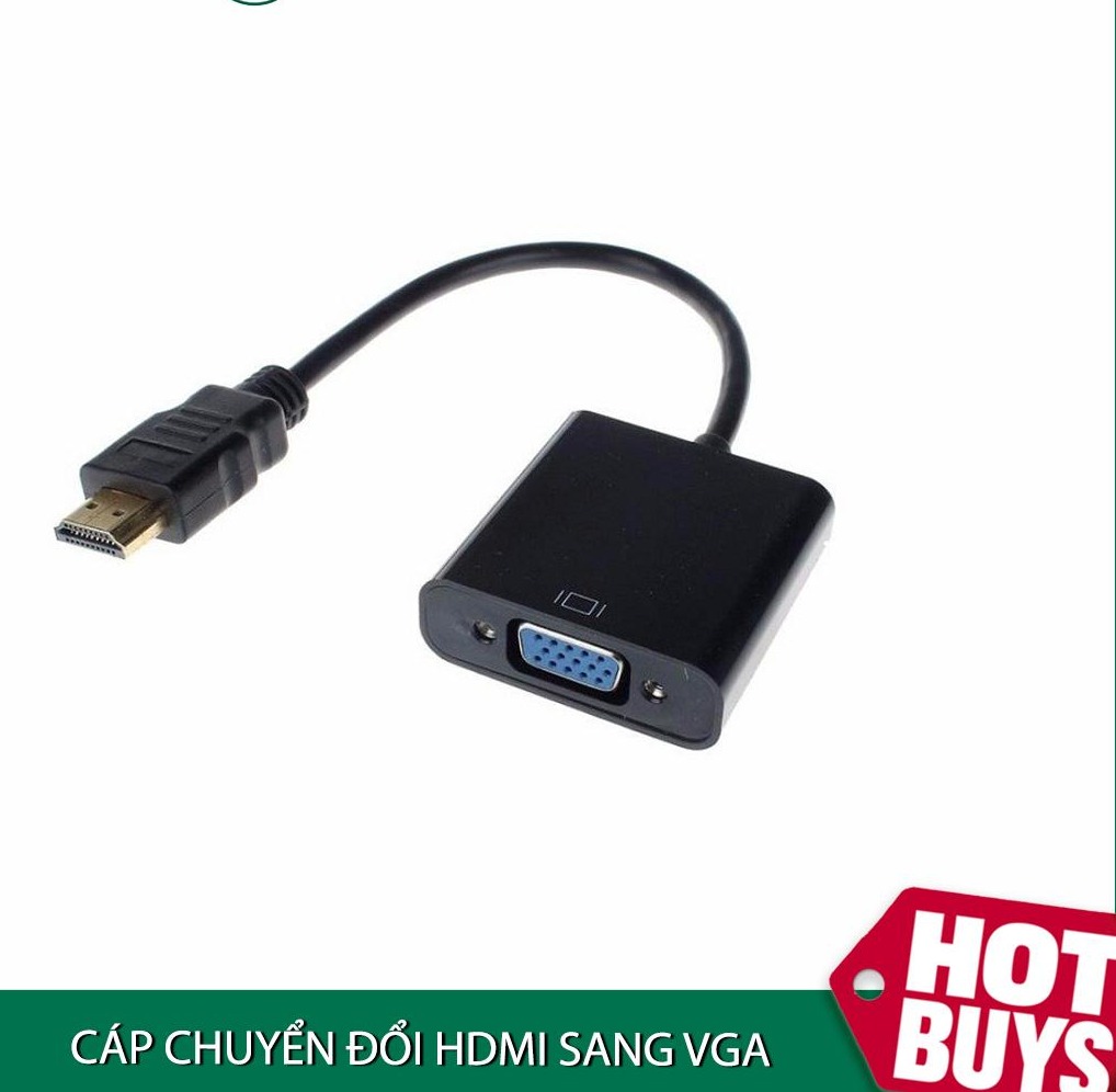Cáp chuyển đổi HDMI ra VGA (chuyển từ Laptop sang máy chiếu)