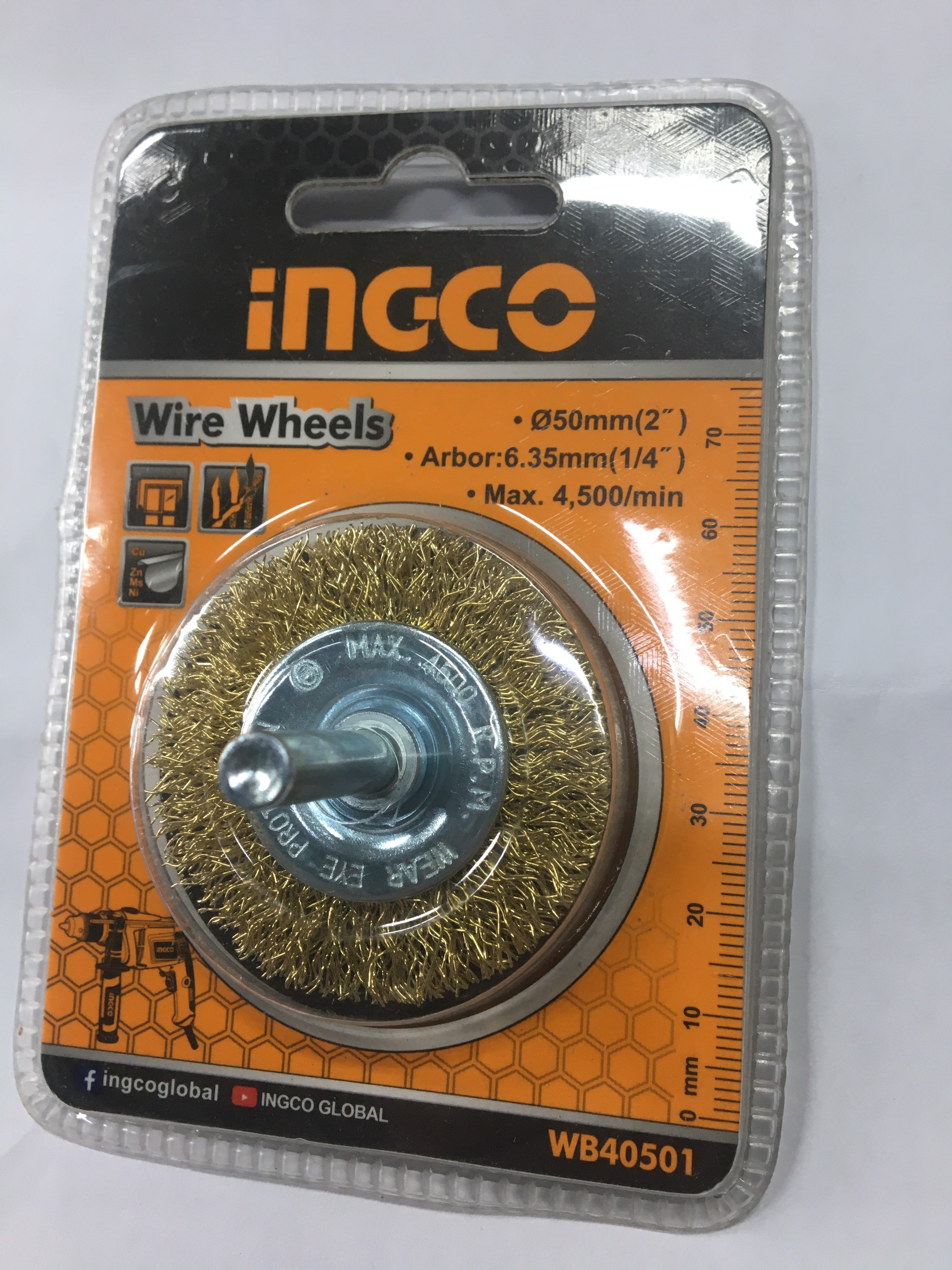 Bánh cước ingco có cán 50mm wb40501