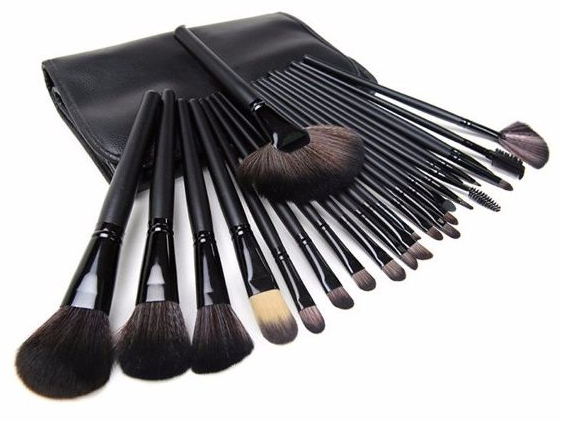 Bộ Cọ trang điểm 24 cây kèm bao da chuyên nghiệp cao cấp