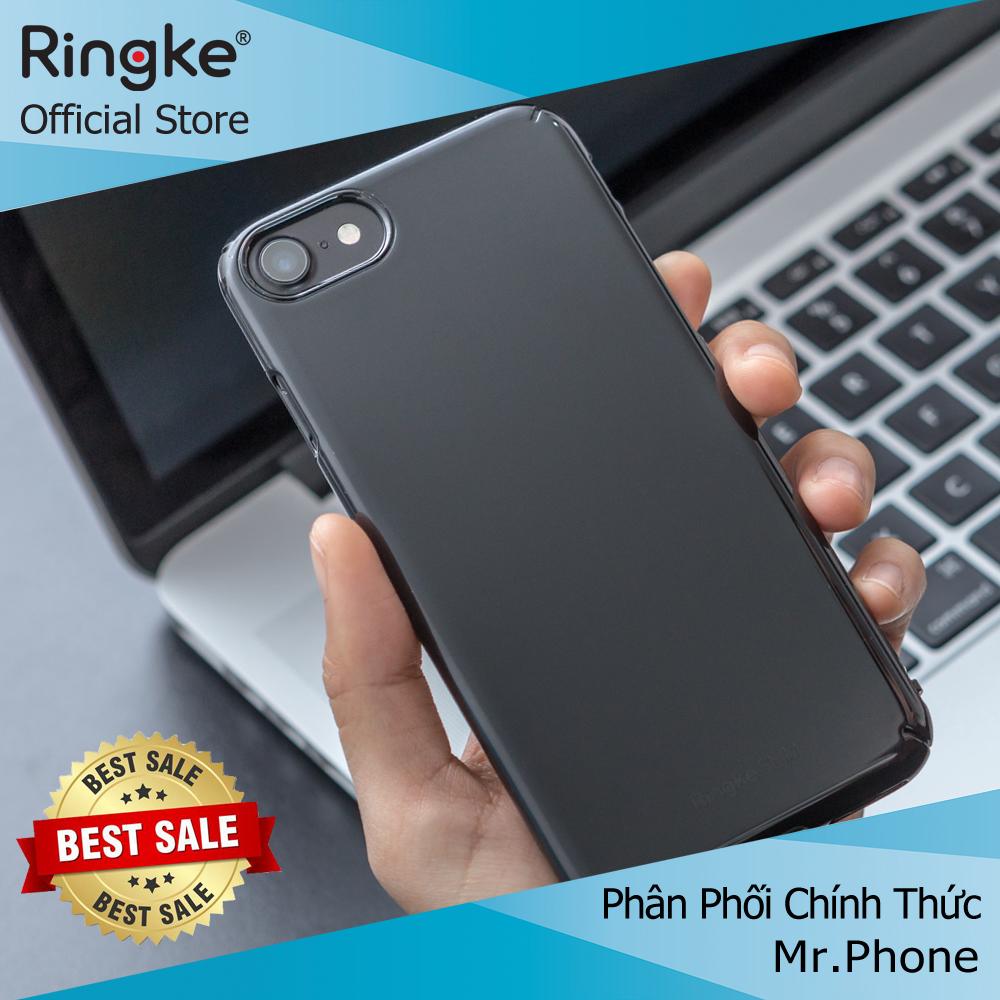 Ốp lưng Hàn Quốc Ringke Slim iPhone SE 2020 / iPhone 8 / iPhone 7 (Gloss Black)