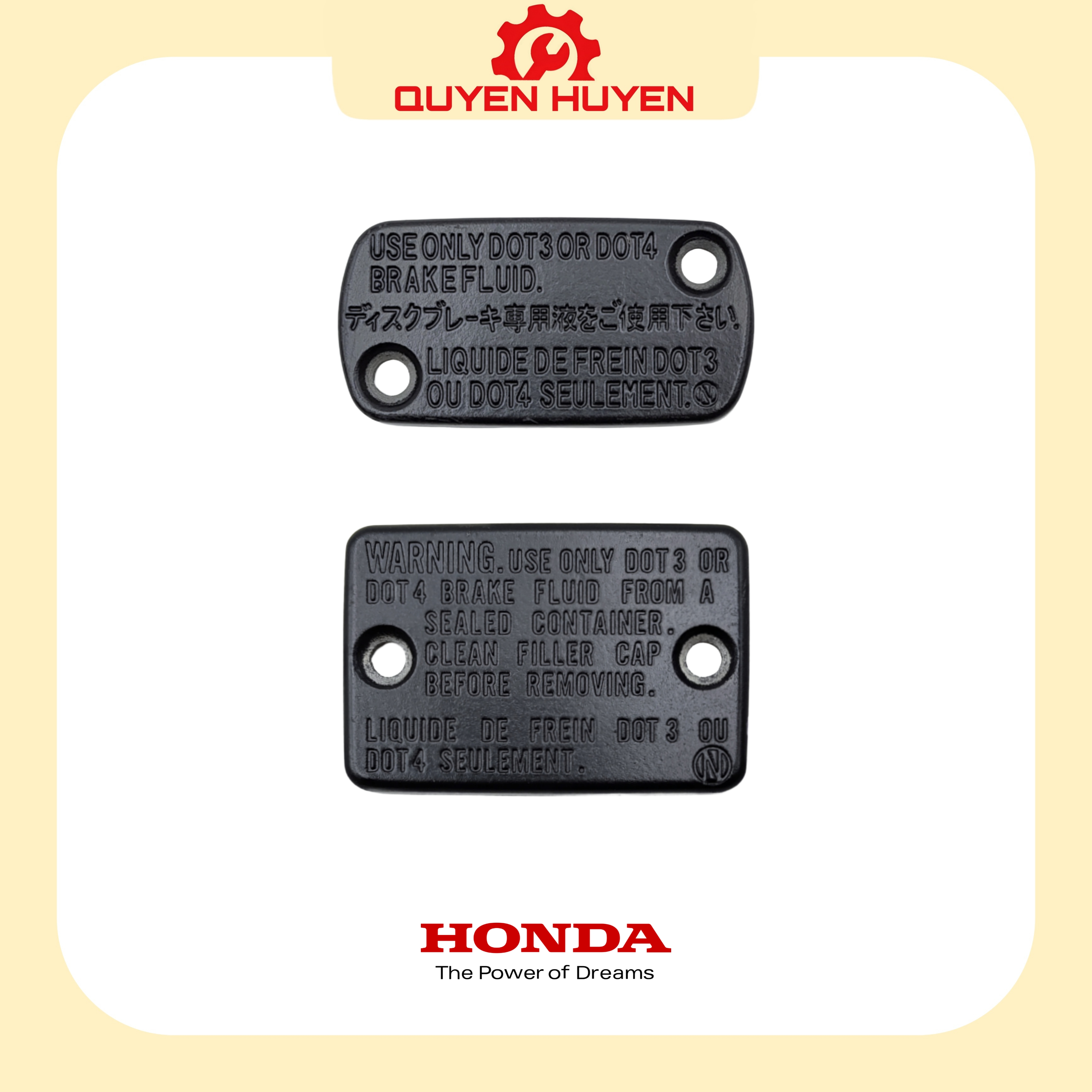 Nắp bình dầu Chính hãng Honda - Nắp dầu tay phanh / thắng xe máy Wave, Future, Click, Airblade, Vision, Lead, Vario, SH