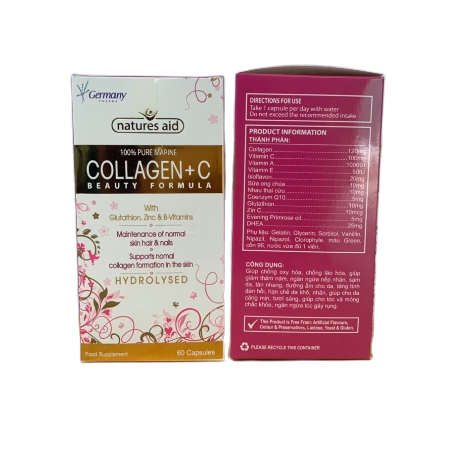 Viên Uống Đẹp Da, Sáng Da Collagen + C Nhau Thai Cừu
