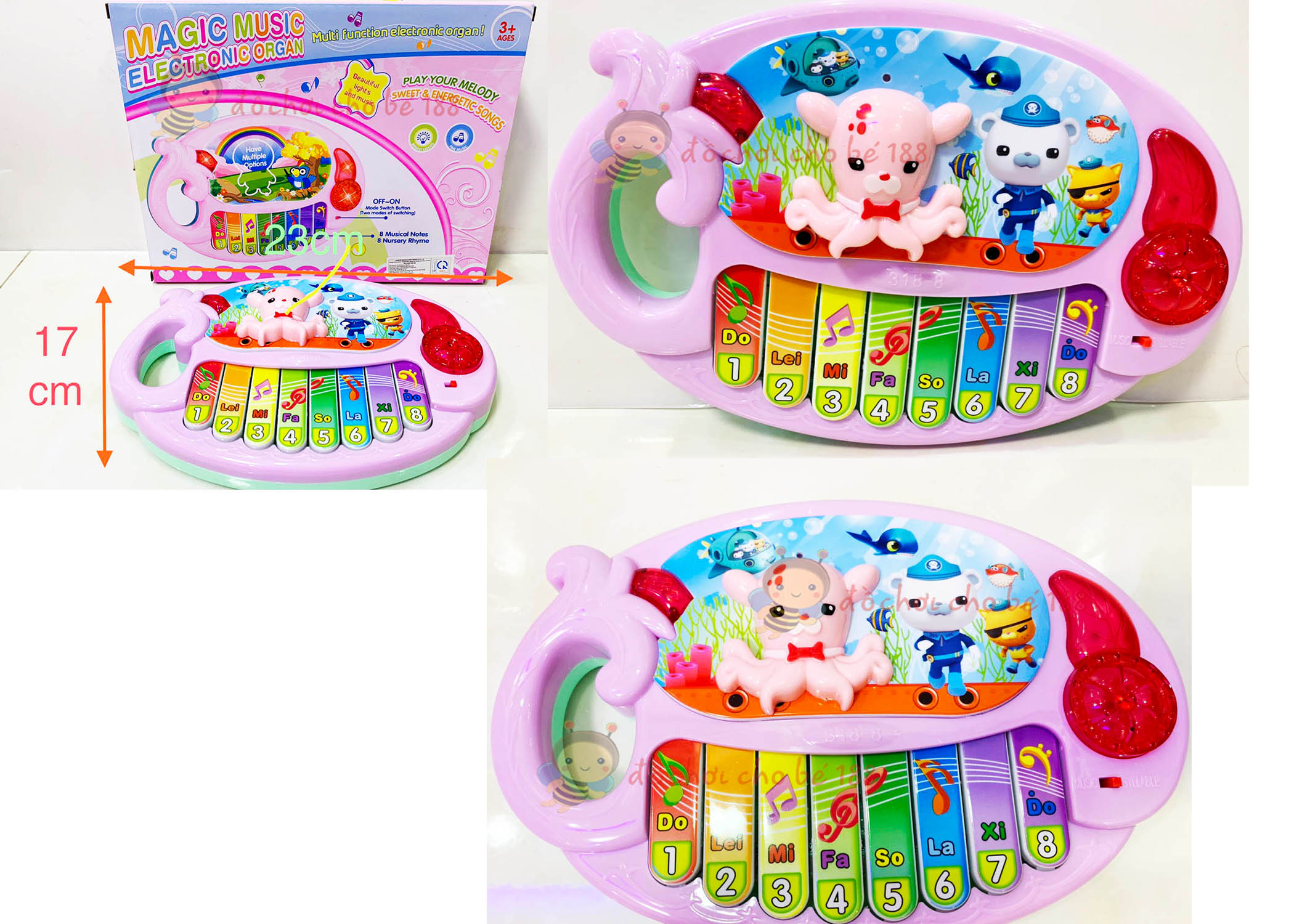 Đồ chơi đàn piano LOL, ốc sên, bạch tuộc, Elsa công chúa