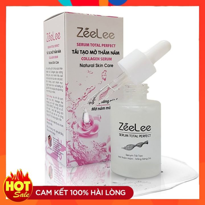 Serum dưỡng trắng da tái tạo mờ thâm,mờ nám collagen zeelee 30ml e20