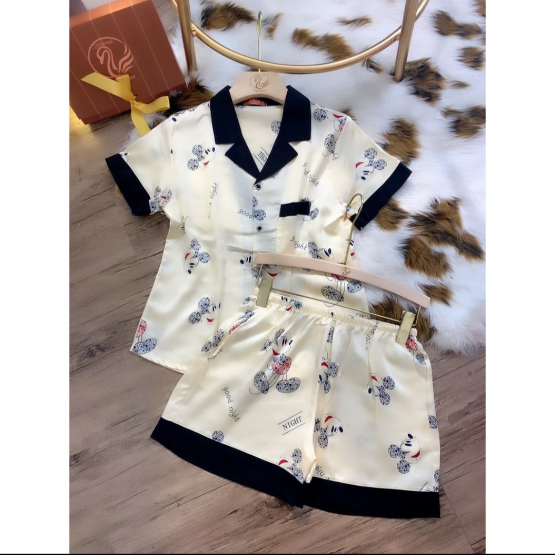 Bộ ngủ lụa tơ cao cấp
