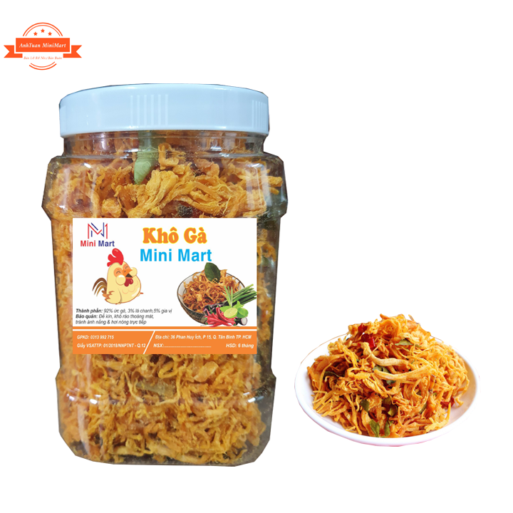 200gr khô gà lá chanh xé cay ngon