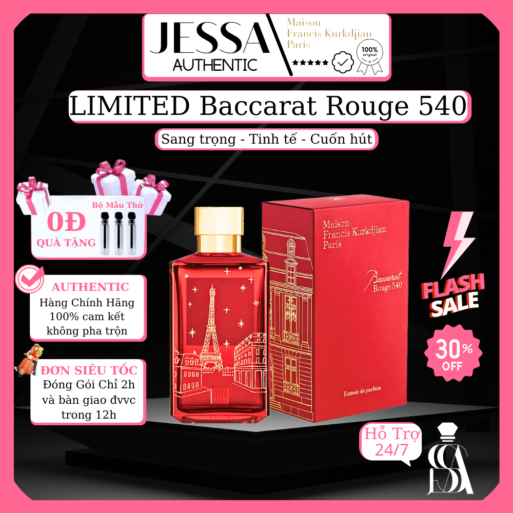 Limited Edition Baccarat Rouge 540 Extrait Nước Hoa Unisex Nam Nữ - Hương Hoa Tinh Tế
