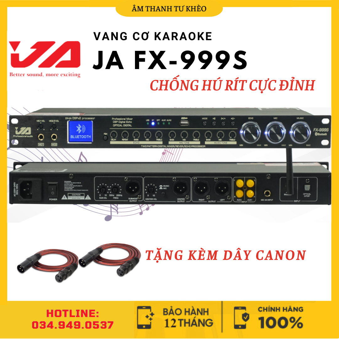 Vang Cơ JA FX-999S, Vang Cơ Karaoke Giá Rẻ, Chống Hú Micro, Echo Delay Hát Hay, Kết Nối Bluetooth, Optical, Dàn Karaoke Gia Đình, Karaoke, Sân Khấu Ngoài Trời