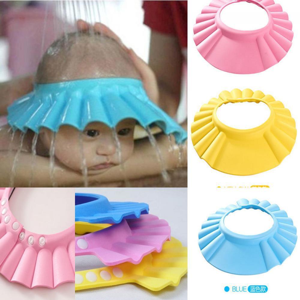 Combo 2 Cái Mũ Gội Đầu, Tắm An Toàn Cho Bé Chỉnh 4 Cỡ ( giao màu ngẫu nhiên )