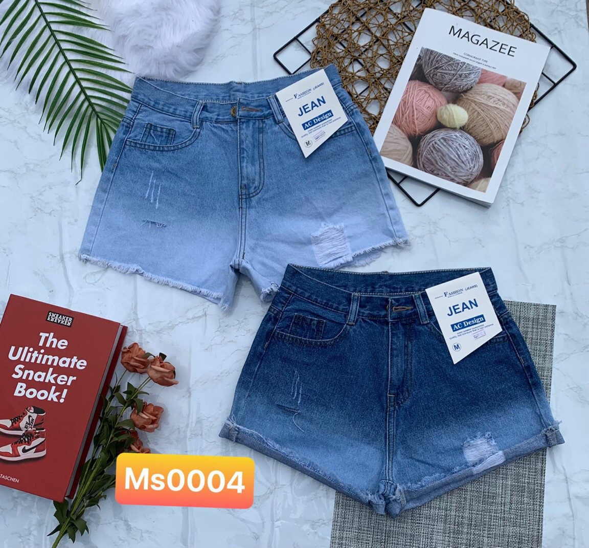 [HCM]QUẦN SHORT JEAN LOANG MÀU VẾT XƯỚC MẪU MỚI CỰC CHẤT-Jean shorts slicks color scratch pattern new ultra high