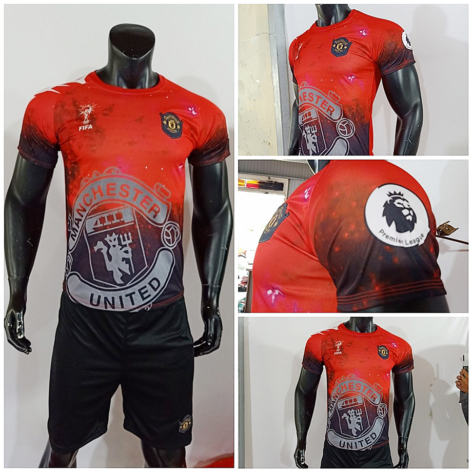 [HCM]Bộ Quần Áo Bóng Đá CLB Manchester Đỏ Đen 2020[NH]