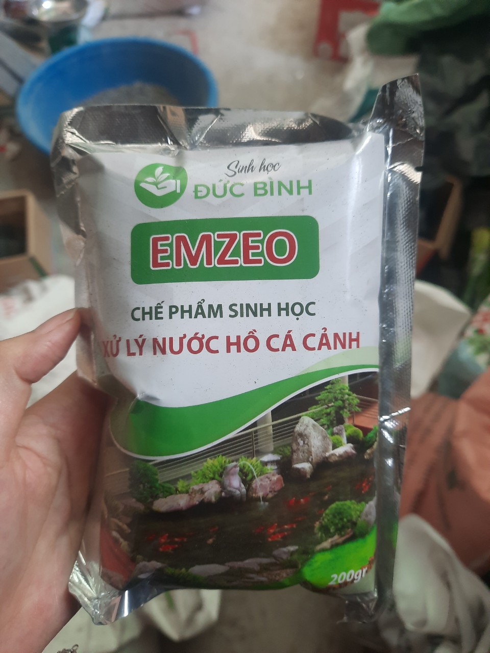 Chế phẩm khử mùi Emzeo dưới nước dành cho bể thủy sinh, nuôi cá cảnh